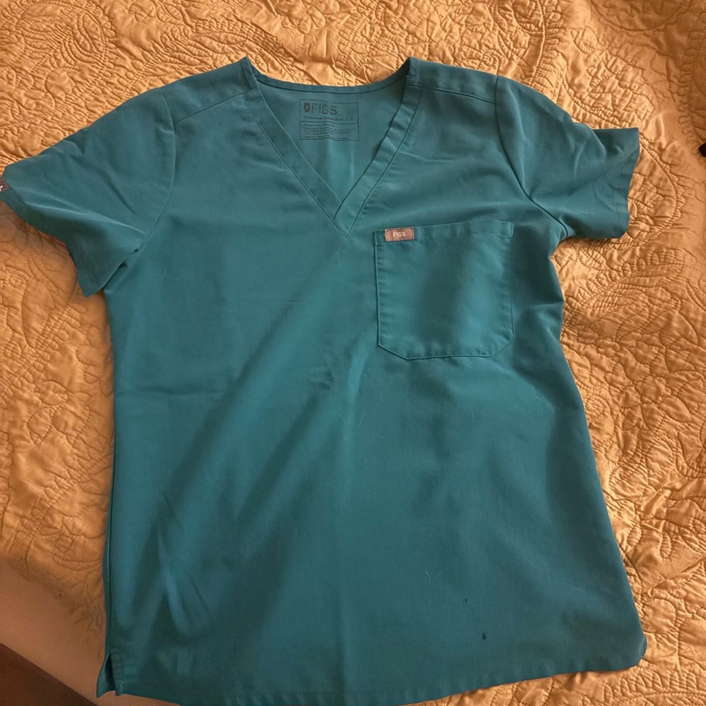 Figs Limited Edition Teal Catarina Scrub Top